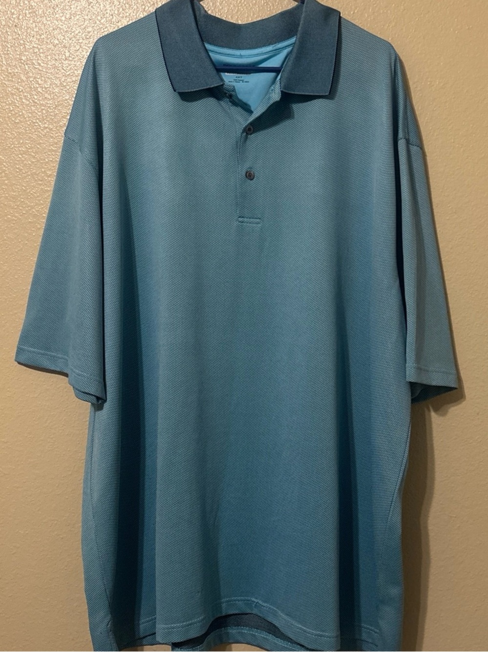 Men’s Roundtree & Yorke Teal Blue Polo Pre-Owned 4XT